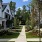 a walkway between buildings